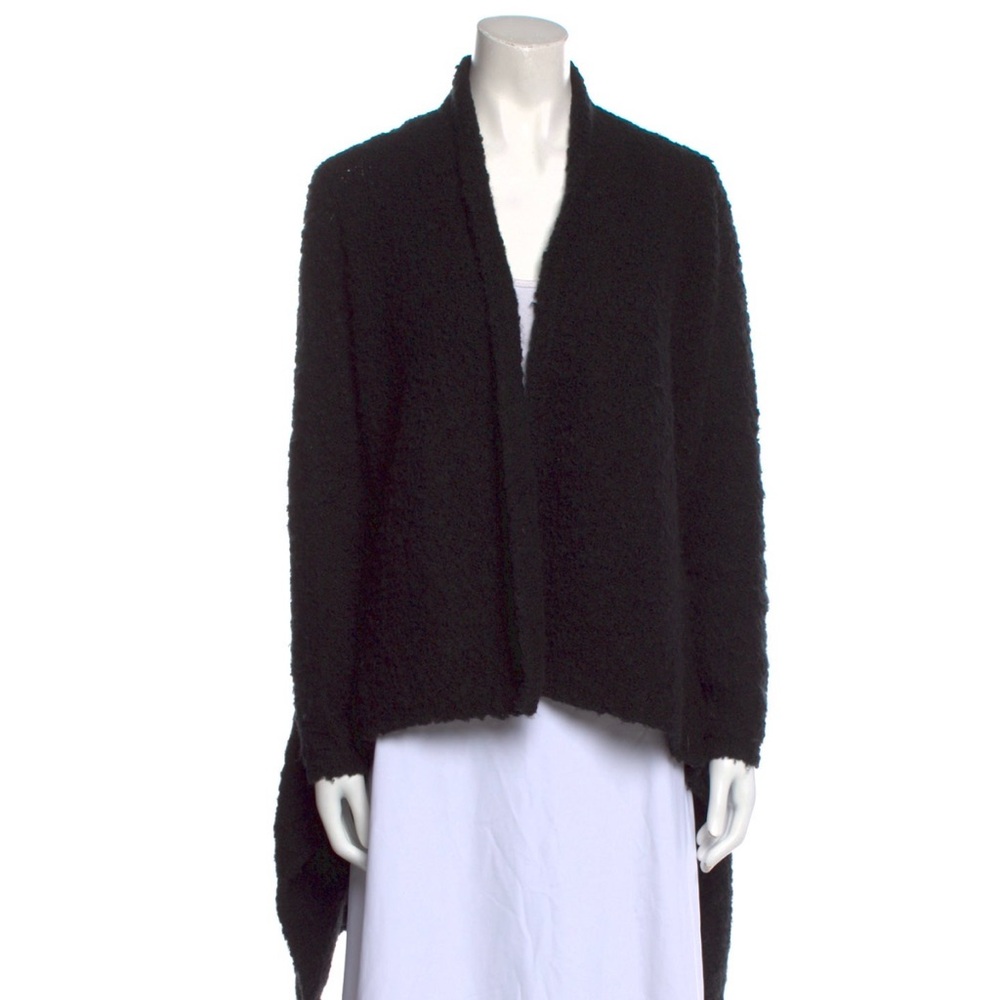 Joie Black Open Front Cardigan with Long Sleeves